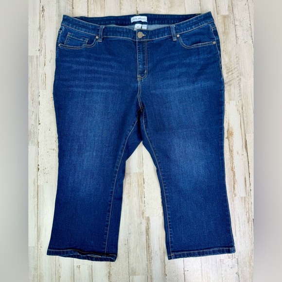 Lane Bryant Denim - Lane Bryant Capri Jeans Womens 20 (44x21) Blue Denim High Rise
